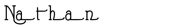 Nathan font preview